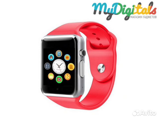 Умные часы телефон Smart Watch A1 Красные