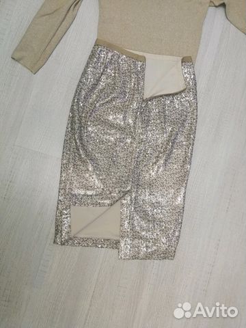 Юбка с пайетками
