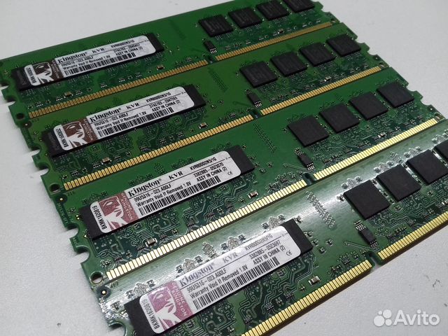 Комплект оперативной памяти Kingston 4x1gb