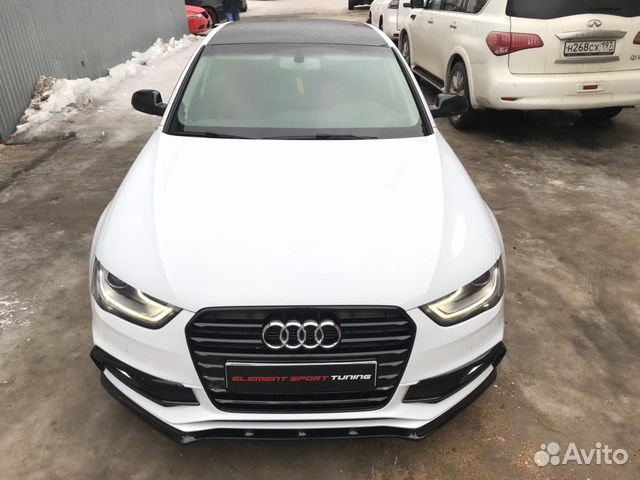 Сплиттер на бампер Audi A4 b8