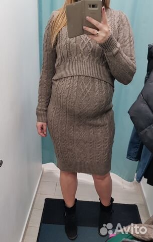 Платье / свитер для беременных и кормящих