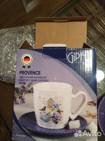 Набор из 2 чашек и блюдец, gipfel provence