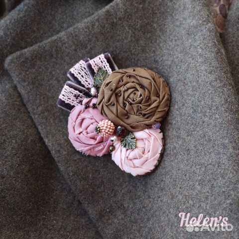 Бохо брошки ручной работы