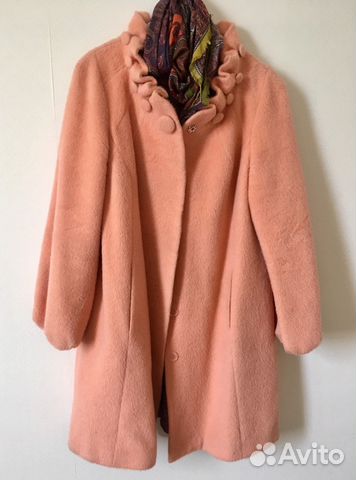 Тёплое пальто шерсть L-XL