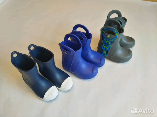 Новые резиновые сапоги Crocs разные размеры