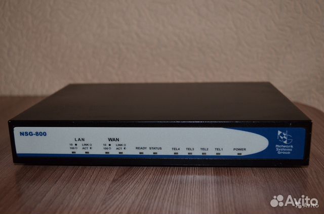 VoIP шлюз NGS-800, 4 тел. порта. Обмен