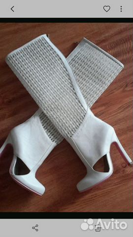 Сапоги летние, свадебные сапоги