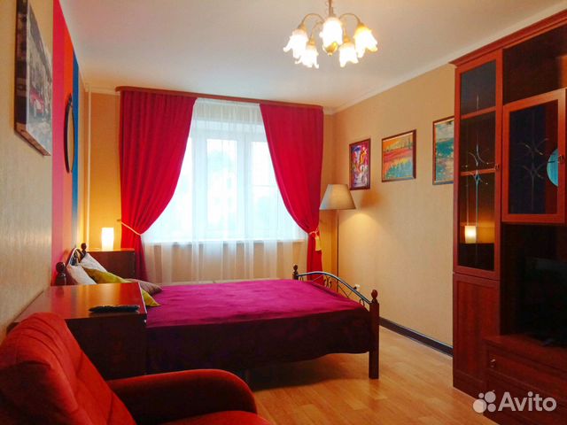 

1-к. квартира, 45 м², 2 кровати