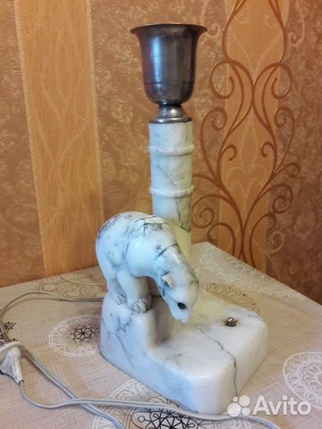 Лампа настольная. Винтаж, антиквариат, 20 век