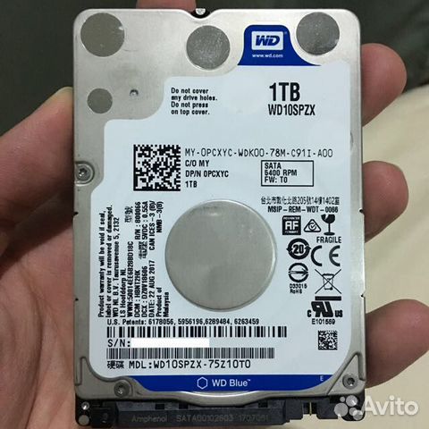 Жёсткий диск Wd blue 1000gb 2.5
