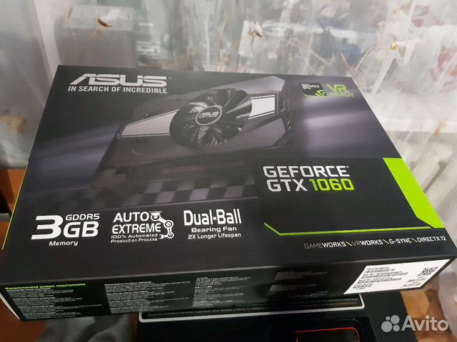 Новая Видеокарта gtx1060 3gb