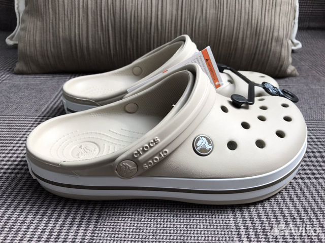 Crocs новые сабо Crocband Cable Stone 37