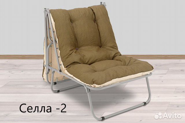 Раскладушка кресло-кровать с матрасом