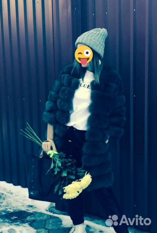 Продам шубу из песца, размер 42-44