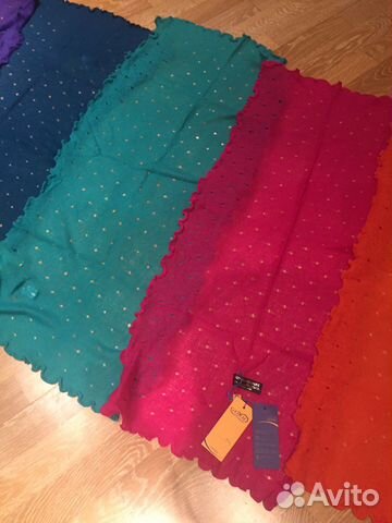 Шарф 100 кашемир Монголия 100х42 новый 6 цветов