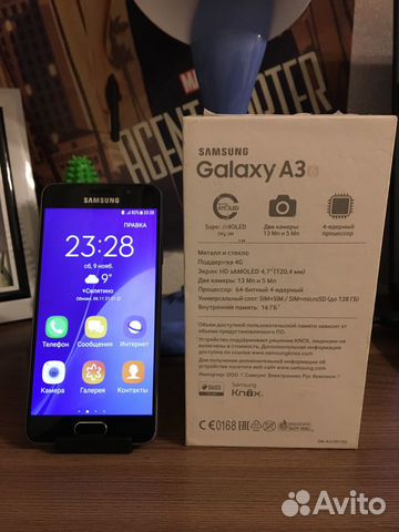 Смартфон samsung Galaxy A3 (2016) SM-A310F/DS Смартфон samsung Galaxy A3 (2016) SM-A310F/DS