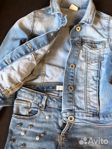 Джинсовый костюм Zara Girls Джинсовый костюм Zara Girls