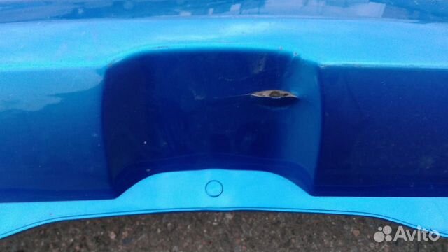 Бампер задний renault sandero (2014) синий