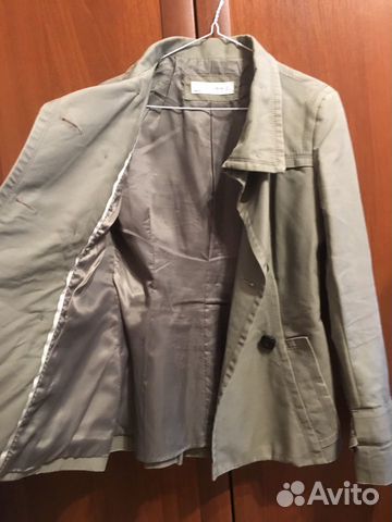 Тканевое пальто (плащ) Zara Woman размера S