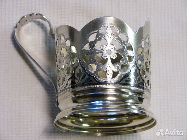 Серебряный подстаканник 