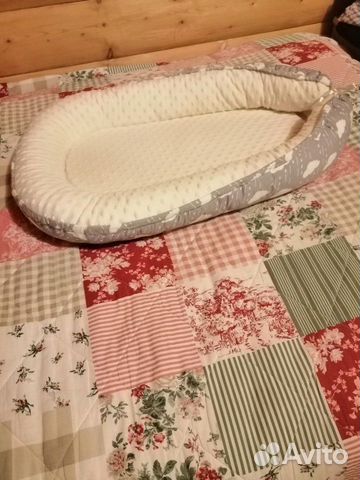 Кокон для новорождённого из нежнейшего плюша