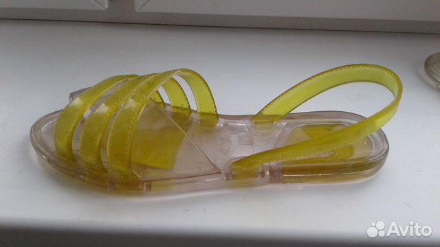 Босоножки новые прозрачный пластик р. 35-36 Тунис
