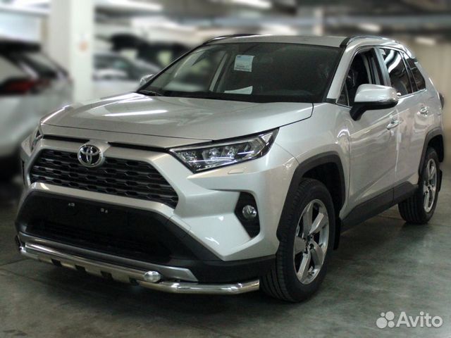 Защита передняя d-60 на Toyota Rav-4 c 2019 г