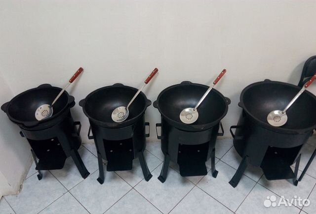 Казан чугунный 3 - 225 литров + Печь для казана