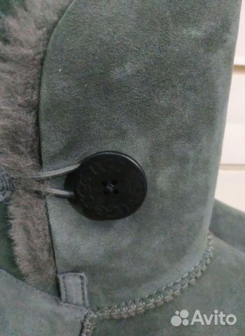 UGG угги, с одной пуговицей серые UGG угги, с одной пуговицей серые