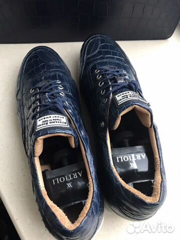 Кроссовки из кожи крокодила Stefano Ricci Sport