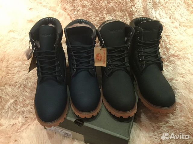 Новые зимние ботинки Timberland нат нубук с мехом