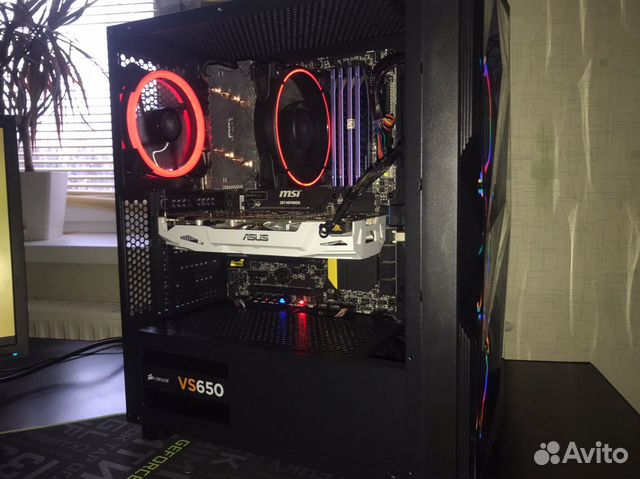 Игровой компьютер i7/gtx 1070/16gb/ssd/rgb/wifi/bt