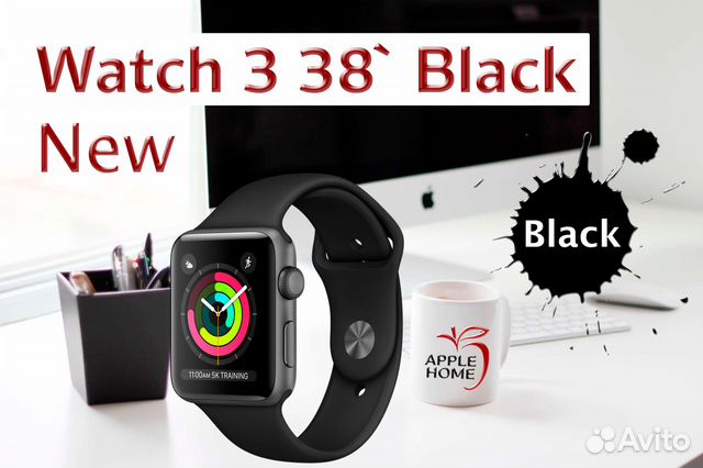 apple watch s3 black