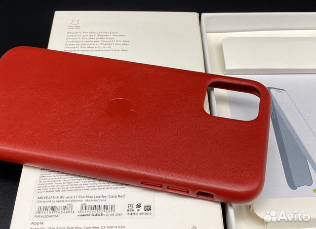 iPhone 11 Pro Max Натуральная Кожа Красный Чехол R iPhone 11 Pro Max Натуральная Кожа Красный Чехол R