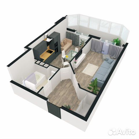 1-к квартира, 45.3 м², 5/17 эт.