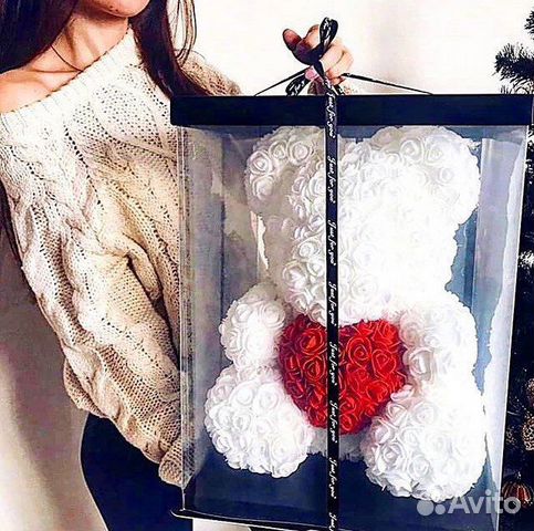 Мишки из 3D роз