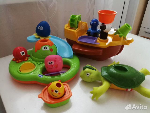 Игрушки для ванной пакетом