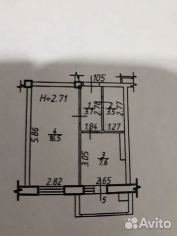 1-к квартира, 36 м², 12/13 эт.