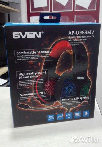 Наушники игровые Sven новые Наушники игровые Sven новые
