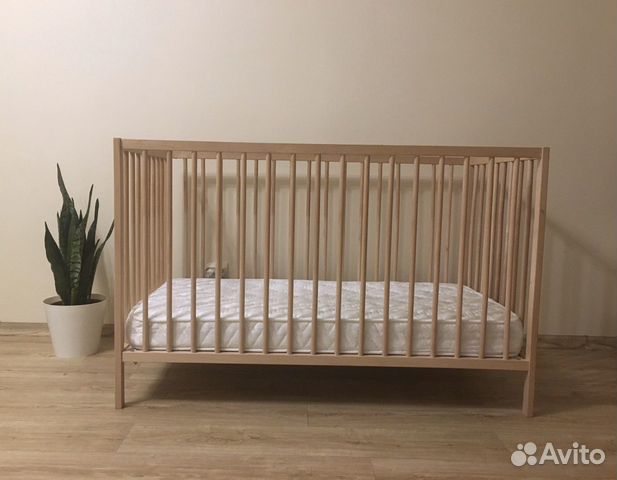 Детская кроватка икеа Сниглар 120*60 + матрас