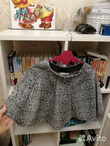 Юбка oodji чёрно-белая с узорами