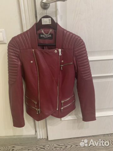 Куртка кожаная balmain xs Куртка кожаная balmain xs