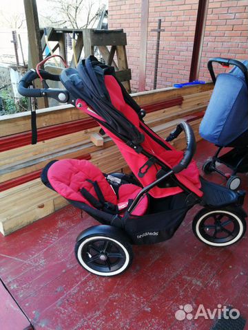 Коляска для погодок Phil and teds sport красная Коляска для погодок Phil and teds sport красная