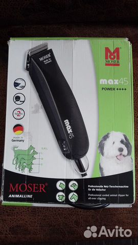 Moser max45 для стрижки животных любой шерсти купить на Зозу.ру - фотография № 1