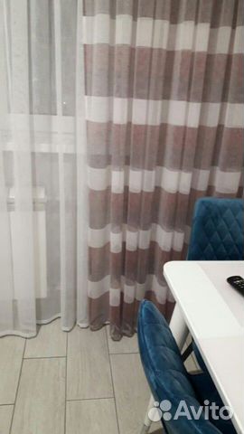 Тюль в полоску новый