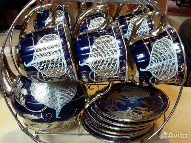 Сервиз кофейный кобальт