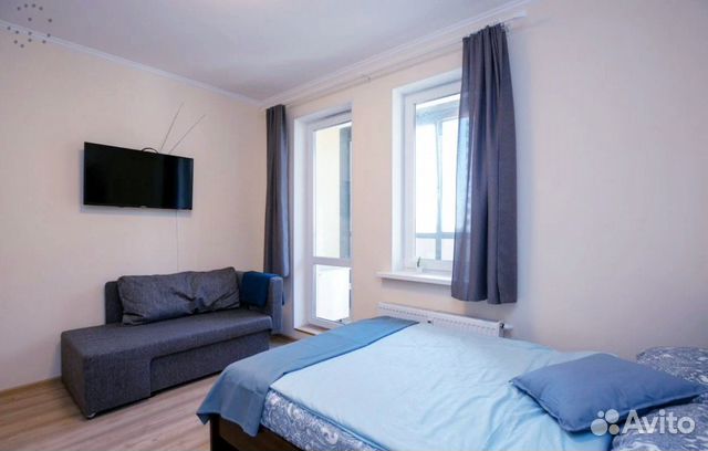 

Квартира-студия, 24 м², 2 кровати