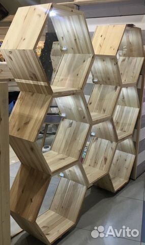 Трельяж - стеллаж из натурального дерева