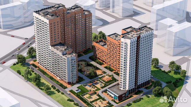 1-к квартира, 37.4 м², 13/21 эт. 1-к квартира, 37.4 м², 13/21 эт.