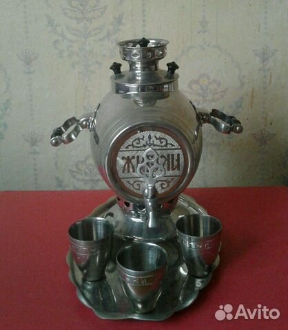 Сувенирный коньячный самовар-бочонок,ссср